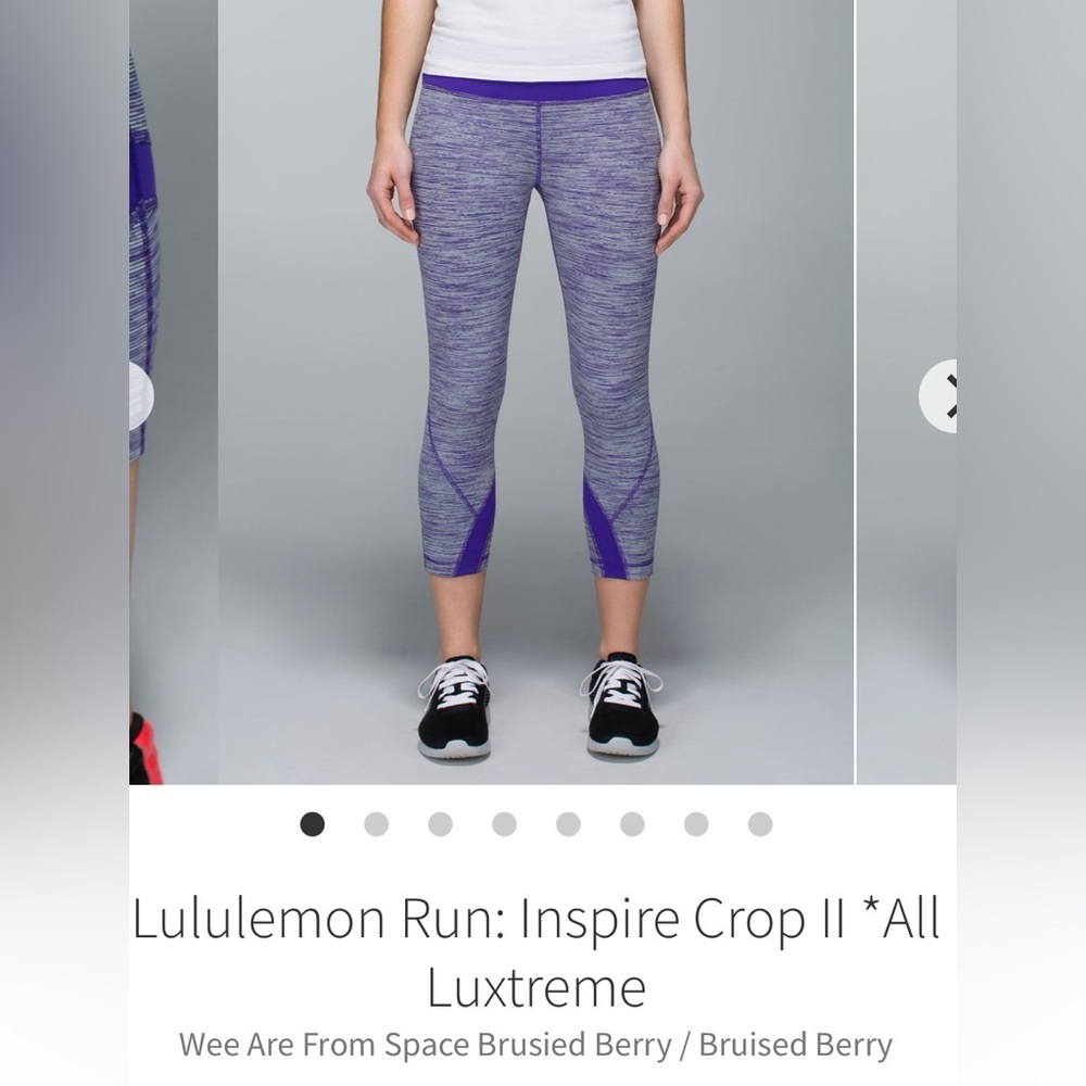 Lululemon‎ Run: Inspire Crop II *All Luxtreme size 4